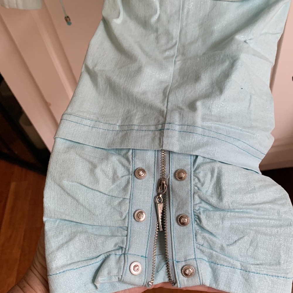 Jacket and capri designer set mint color - Picture 6 of 7